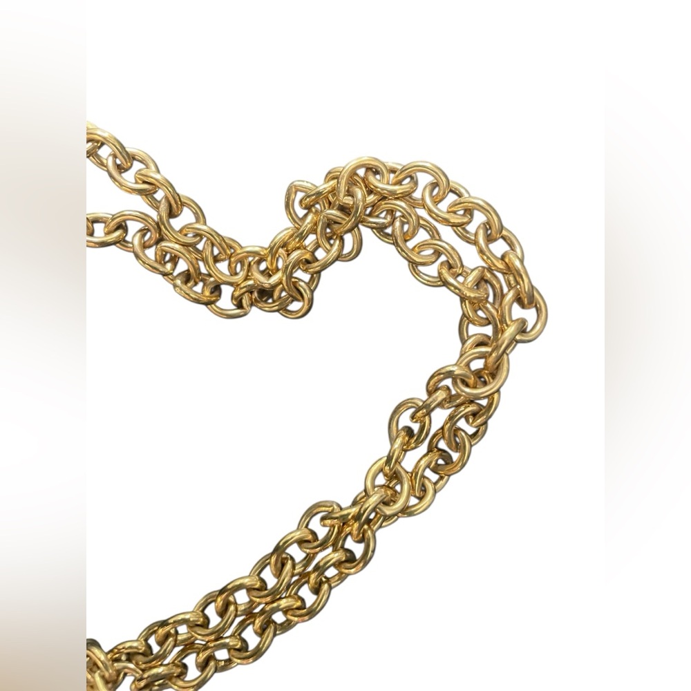Givenchy gold tone w/rhinestone necklace - Picture 4 of 5